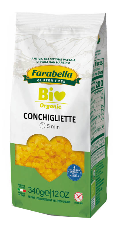 FARABELLA BIO CONCHIGLIETTE MAIS-RISO 340 G - Farmacia De Pasquale