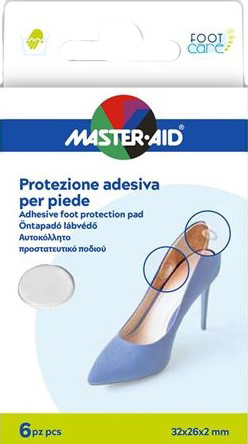 PROTEZIONE ADESIVA MASTER-AID FOOTCARE TRASPARENTE MIX 6 PEZZI A5 - Farmacia De Pasquale