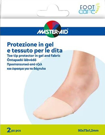PROTEZIONE IN GEL E TESSUTO MASTER-AID FOOTCARE PUNTA DEI PIEDI 2 PEZZI C16 - Farmacia De Pasquale