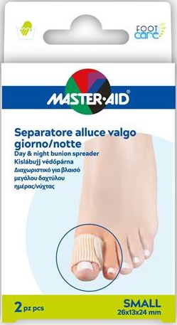 DIVARICATORE ALLUCE GIORNO/NOTTE MASTER-AID FOOTCARE SMALL 2 PEZZI D11 - Farmacia De Pasquale