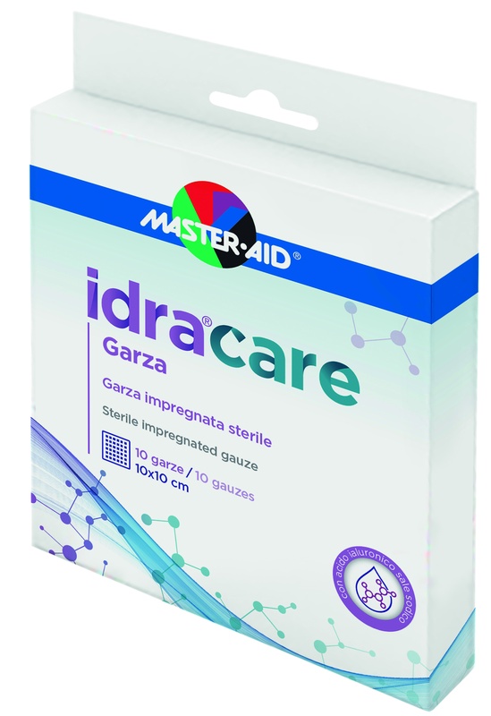 MASTER-AID IDRACARE GARZA IMPREGNATA 10X10 CM 10 PEZZI - Farmacia De Pasquale