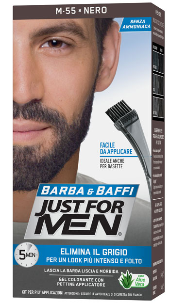 JUST FOR MEN BARBA & BAFFI M55 NERO 51 G - Farmacia De Pasquale