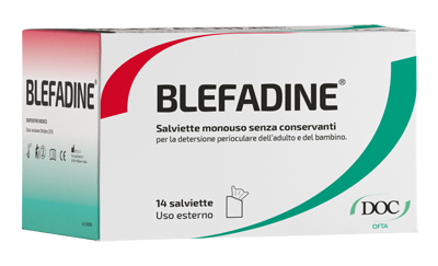 BLEFADINE 14 SALVIETTE MONOUSO PER DETERSIONE PERIOCULARE - Farmacia De Pasquale