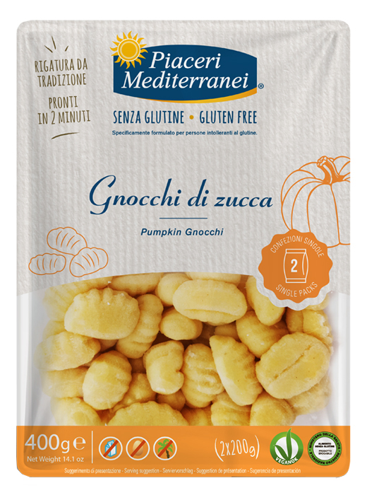 PIACERI MEDITERRANEI GNOCCHI DI ZUCCA 400 G - Farmacia De Pasquale