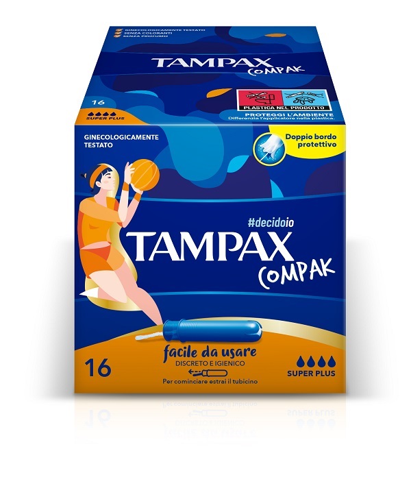 TAMPAX COMPAK ASSORBENTE INTERNO SUPER PLUS 16 PEZZI - Farmacia De Pasquale