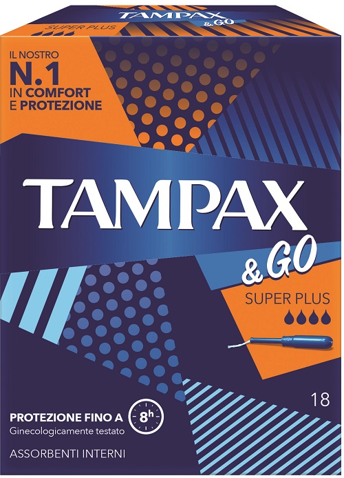 TAMPAX &GO ASSORBENTE INTERNO SUPER PLUS 18 PEZZI - Farmacia De Pasquale