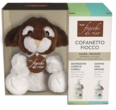 FIOCCHI DI RISO KIT CALDO-PELUCHE FIOCCO + SAPONE NON SAPONE DELICATO 240 ML + DETERGENTE CORPO E CAPELLI TALCO 400 ML - Farmacia De Pasquale