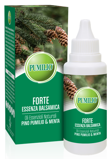 PUMILIO FORTE ESSENZA BALSAMICA OLI ESSENZIALI NATURALI PINO PUMILIO & MENTA 40 ML - Farmacia De Pasquale