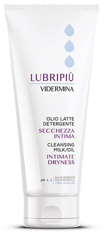 VIDERMINA LUBRIPIU' OLIO LATTE DETERGENTE SECCHEZZA INTIMA 200 ML - Farmacia De Pasquale
