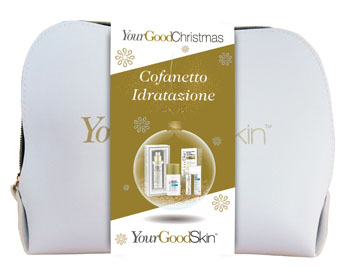 YGS COFANETTO IDRATAZIONE CREMA IDRATANTE SOLLIEVO IMMEDIATO + BALSAMO LABBRA LENITIVO + CONCENTRATO RIEQUILIBRANTE PELLE + CREMA GIORNO ANTIOSSIDANTE SPF30 + POCHETTE IN OMAGGIO - Farmacia De Pasquale