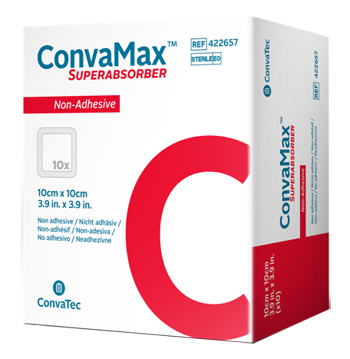 MEDICAZIONE AVANZATA CONVAMAX SUPERABSORBER NON-ADHESIVE 10 X 10 CM 10 PEZZI - Farmacia De Pasquale