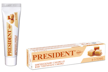 PRESIDENT BABY 0-3 DENTIFRICIO CARAMELLO 30 ML - Farmacia De Pasquale