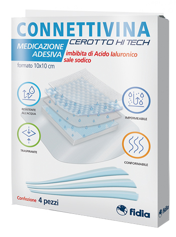 CEROTTO CONNETTIVINA HITECH 10 X 10 CM 4 PEZZI - Farmacia De Pasquale