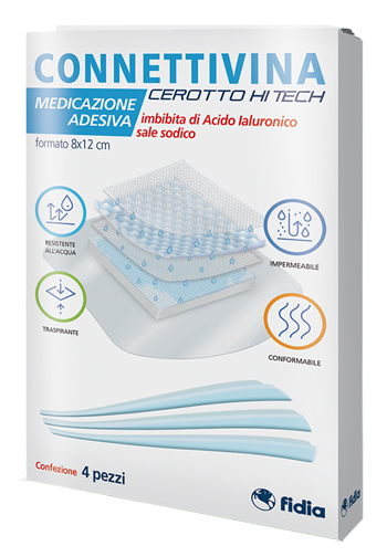 CEROTTO CONNETTIVINA HITECH 8 X 12 CM 4 PEZZI - Farmacia De Pasquale
