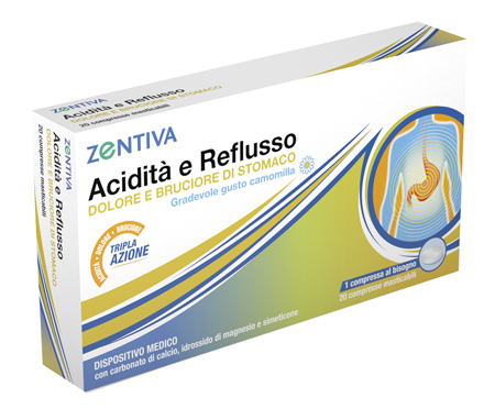 ZENTIVA ACIDITA' REFLUSSO 20 COMPRESSE MASTICABILI - Farmacia De Pasquale