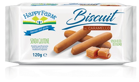 HAPPY FARM BISCUIT CARAMELLO 120 G - Farmacia De Pasquale