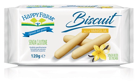 HAPPY FARM BISCUIT VANIGLIA 120 G - Farmacia De Pasquale