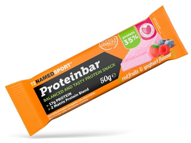 PROTEINBAR RED FRUITS & YOGHURT BARRETTA 50 G - Farmacia De Pasquale