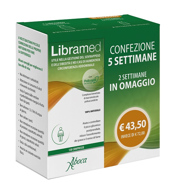 LIBRAMED TRATTAMENTO 5 SETTIMANE 138 + 84 COMPRESSE - Farmacia De Pasquale