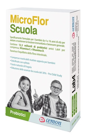 MICROFLOR SCUOLA 30 CAPSULE MASTICABILI - Farmacia De Pasquale