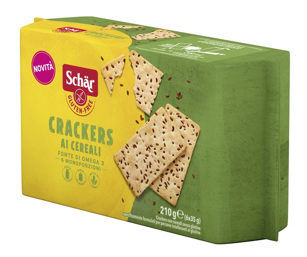SCHAR CRACKERS CEREALI SENZA LATTOSIO 6 MONOPORZIONI DA 35 G - Farmacia De Pasquale