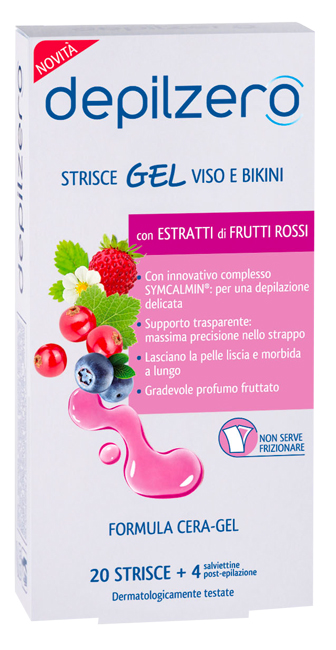 DEPILZERO STRISCE GEL VISO BIKINI 24 PEZZI - Farmacia De Pasquale