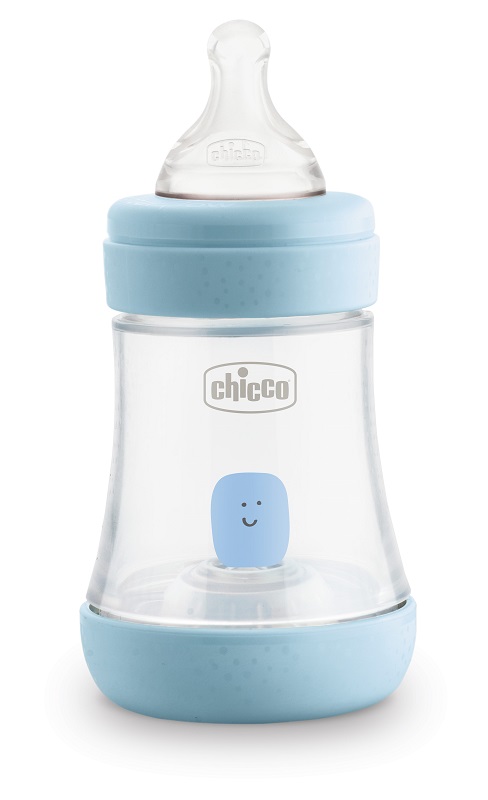 CHICCO BIBERON PERFECT 5 BOY 150 ML IN SILICONE 1 FORO - Farmacia De Pasquale