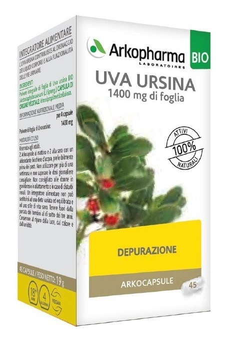 ARKO CAPSULE UVA URSINA BIO 45 CAPSULE - Farmacia De Pasquale