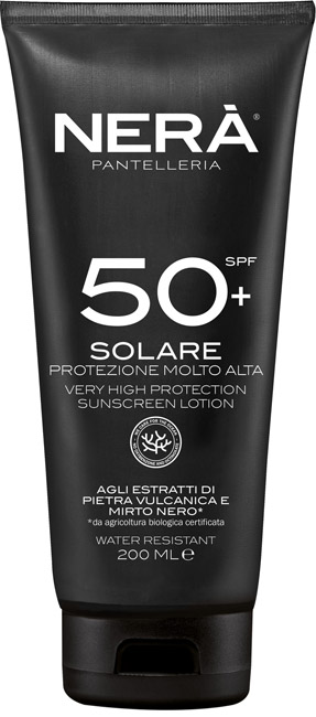 NERA' CREMA SOLARE SPF50+ PROTEZIONE MOLTO ALTA 200 ML - Farmacia De Pasquale