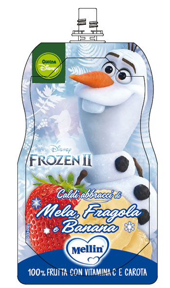POUCH DISNEY FROZEN MELA FRAGOLA BANANA 110 G - Farmacia De Pasquale