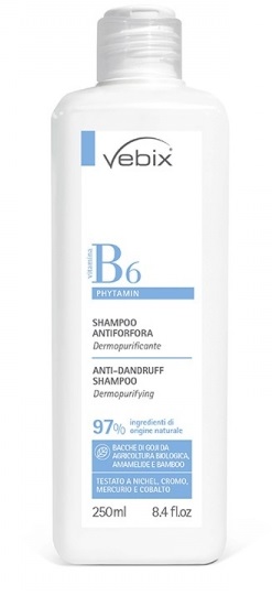 VEBIX PHYTAMIN SHAMPOO ANTIFORFORA DERMOPURIFICANTE 250 ML - Farmacia De Pasquale