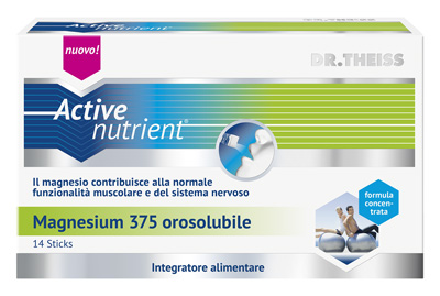 THEISS ACTIVE NUTRIENT MAGNESIUM 375 14 STICK OROSOLUBILI - Farmacia De Pasquale