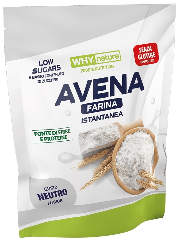 WHYNATURE AVENA FARINA ISTANTANEA GUSTO NEUTRO 1 KG - Farmacia De Pasquale