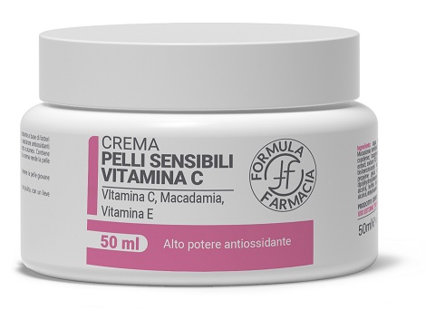 FORMULA CREMA VISO PELLI SENSIBILI VITAMINA C 50 ML SENZA CONSERVANTI - Farmacia De Pasquale