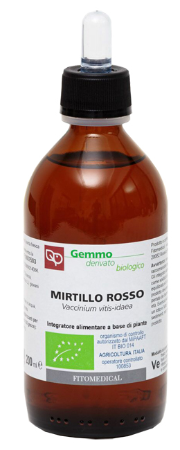 MIRTILLO ROSSO MACERATO GLICERICO 200 ML BIO - Farmacia De Pasquale