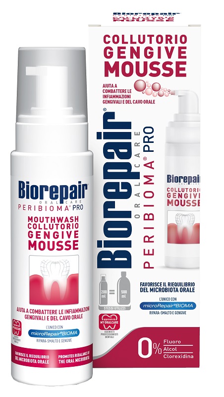 BIOREPAIR ORAL CARE PERIBIOMA PRO COLLUTORIO GENGIVE MOUSSE 200 ML - Farmacia De Pasquale