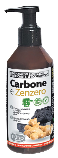 PURO BIO SHAMPOO CARBONE E ZENZERO 250 ML - Farmacia De Pasquale