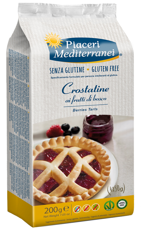 PIACERI MEDIT CROSTATINA FRUTTI DI BOSCO 4 PEZZI 50 G - Farmacia De Pasquale