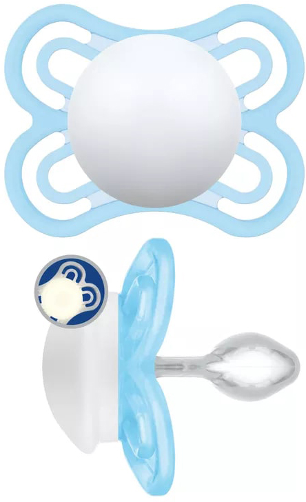 MAM SUCCHIETTO PERFECT 2-6 MESI SILICONE SINGLE BOX MASCHIO - Farmacia De Pasquale