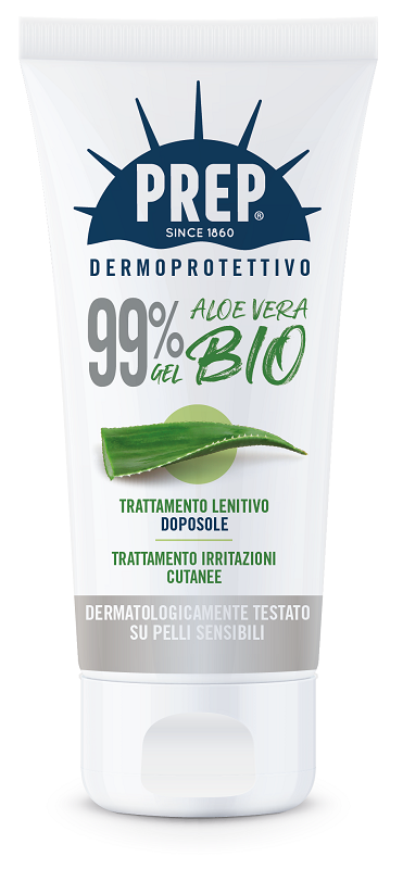 PREP DERMOPROTETTIVO 99% GEL ALOE VERA BIO TRATTAMENTO LENITIVO DOPOSOLE IRRITAZIONI CUTANEE 150 ML - Farmacia De Pasquale