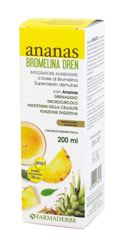ANANAS BROMELINA DREN 200 ML - Farmacia De Pasquale
