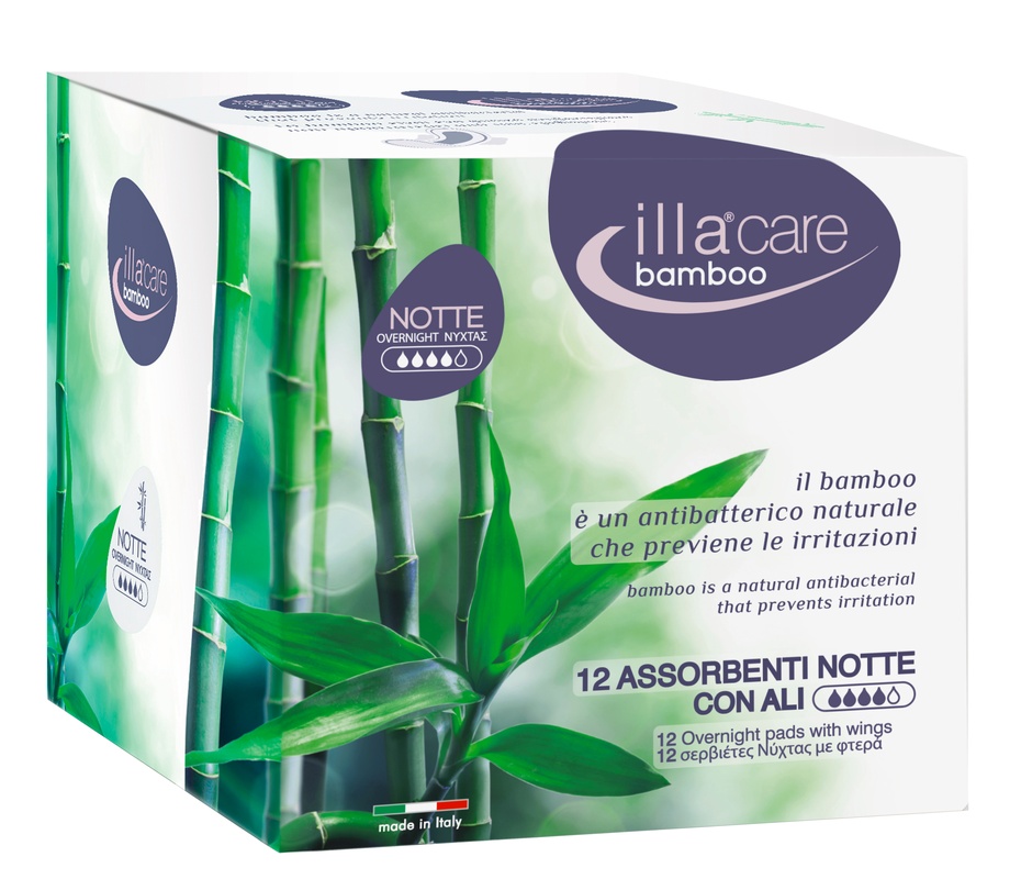 ILLA CARE BAMBOO ASSORBENTE NOTTE 12 PEZZI - Farmacia De Pasquale
