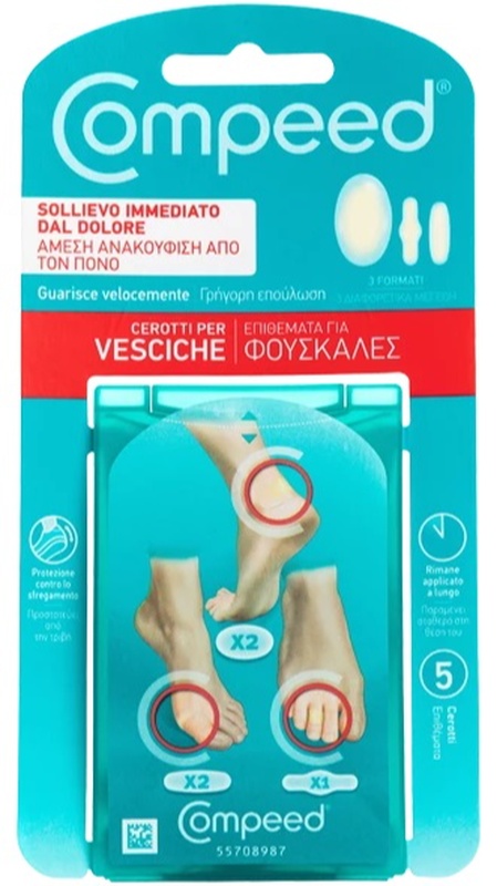COMPEED CEROTTI PER VESCICHE MISTO 5 PEZZI - Farmacia De Pasquale