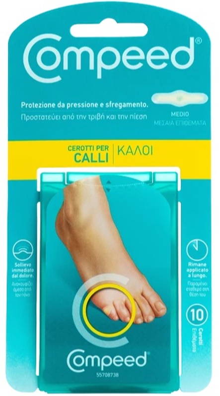 COMPEED CEROTTI PER CALLI MEDIO 10 PEZZI - Farmacia De Pasquale