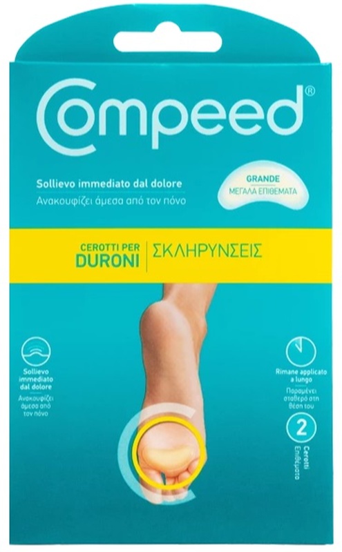 COMPEED CEROTTI PER DURONI LARGO 2 PEZZI - Farmacia De Pasquale