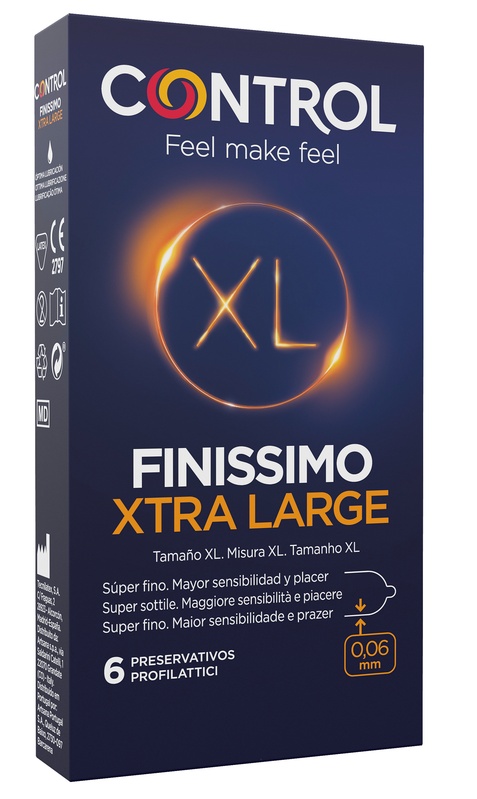 CONTROL FINISSIMO XTRA LARGE 6 PEZZI - Farmacia De Pasquale