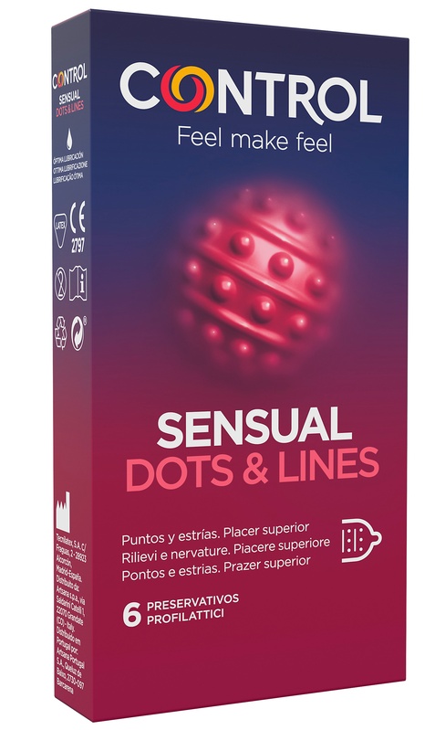 CONTROL SENSUAL DOTS&LINES 6 PEZZI - Farmacia De Pasquale