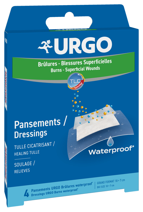 URGO USTIONI SUPERFICIALI WATERPROOF 10 X 7 CM 4 PEZZI - Farmacia De Pasquale