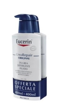 EUCERIN BIPACCO PH5 FLUIDO DETERGENTE 400 ML + 400 ML - Farmacia De Pasquale