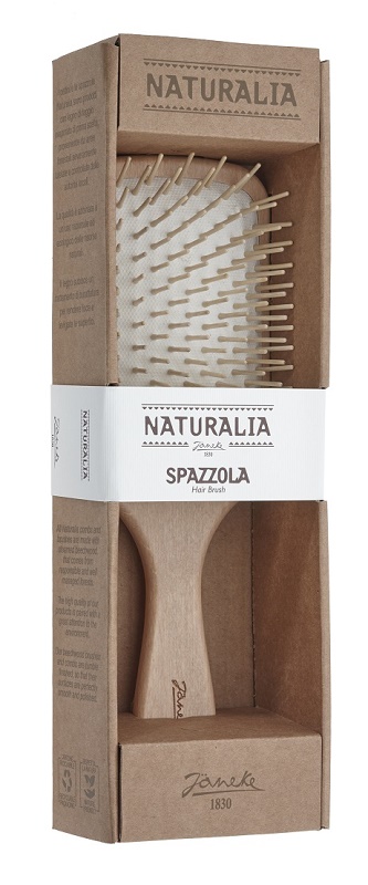 SPAZZOLA RETTANGOLARE LEGNO SCATOLA NATURALIA - Farmacia De Pasquale